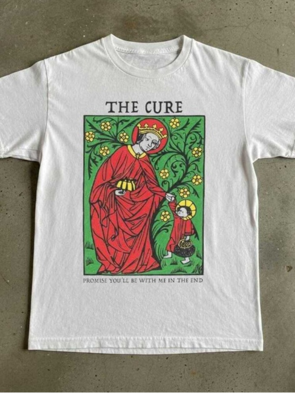 The Cure Band T-Shirt Promise You_ll Be With Me In The End Graphic Tee
